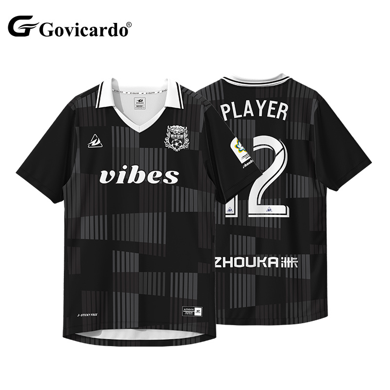 Custom Retro Streetwear Soccer Jersey Breathable Vintage Col