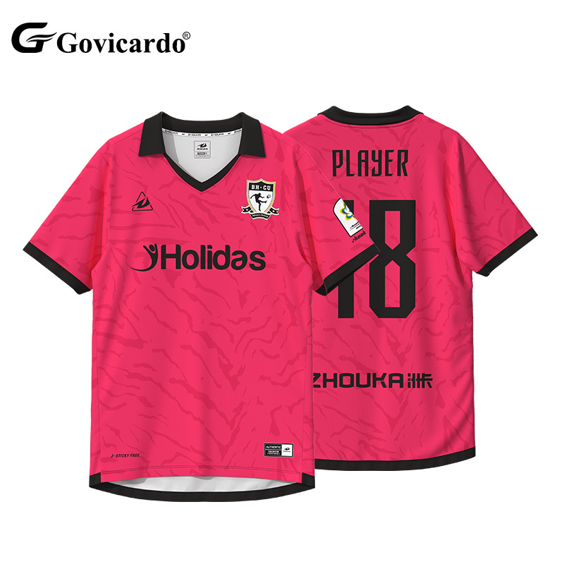 Custom Sublimation Pattern V Neck Soccer Wear Uniforms Custo