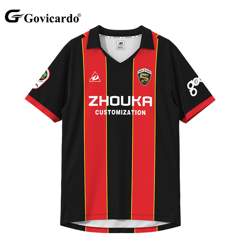 OEM Service Custom Sublimation Vintage Striped Design Soccer