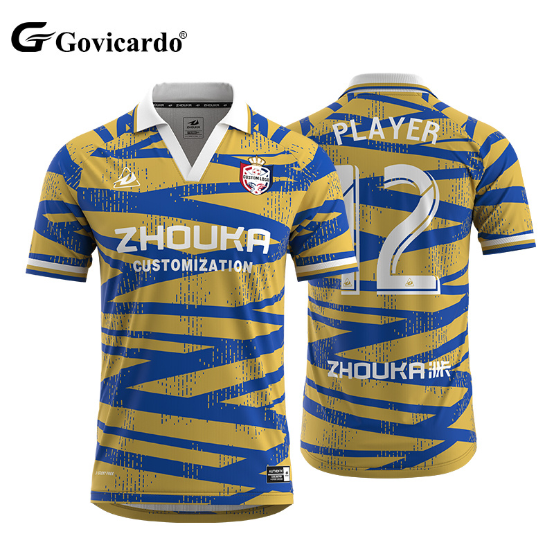 Custom Retro Football Shirts Wholesale Breathable Men Soccer