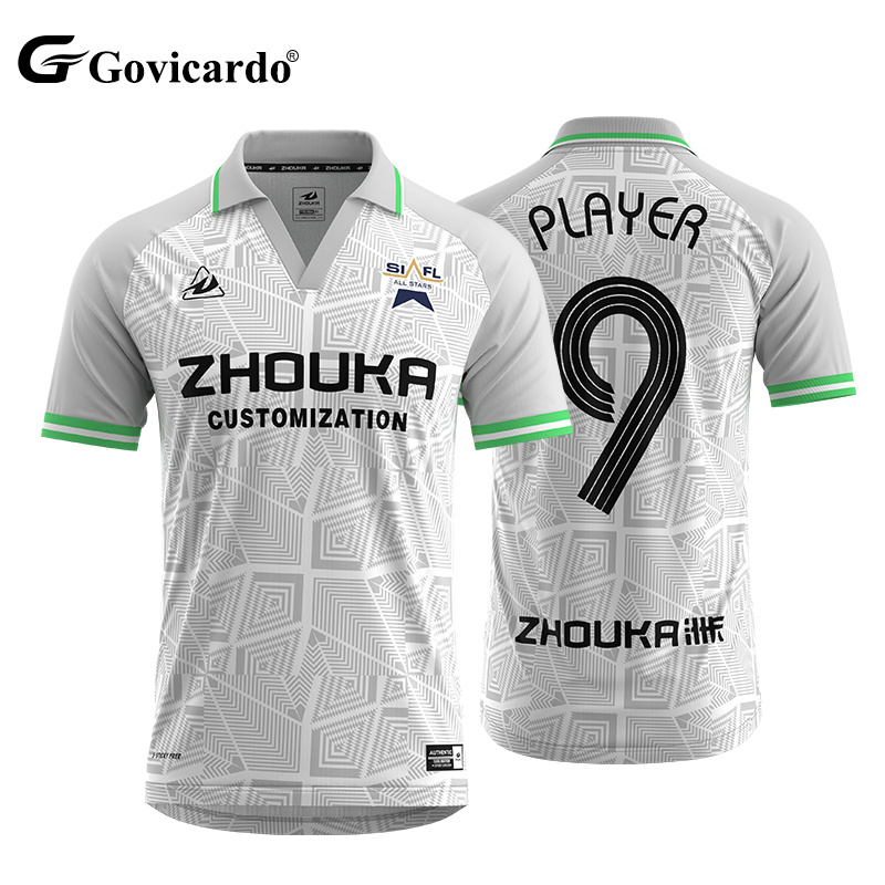 OEM Custom Retro Soccer Jersey with Sponsor Logo High Qualit