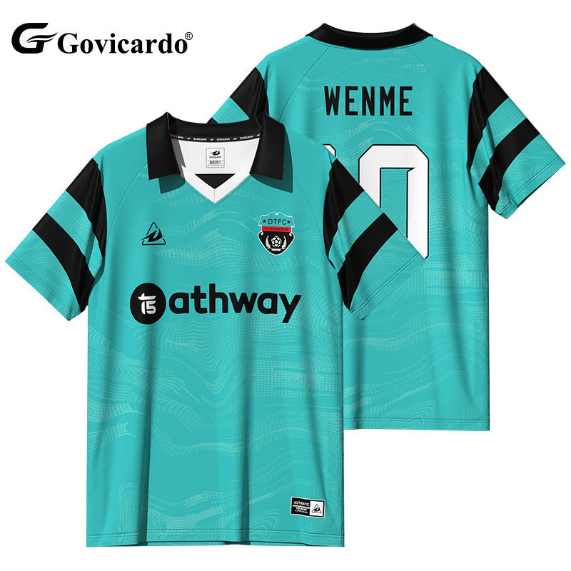 OEM High Quality Men's Retro Soccer Jersey Breathable Team Uniform Football Shirt with Sublimation Custom Retro Collar