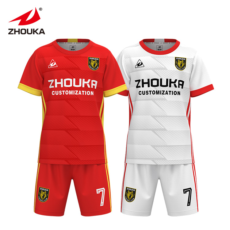 Cheap Kids Soccer Uniform Set Wear Custom Clothing Football 