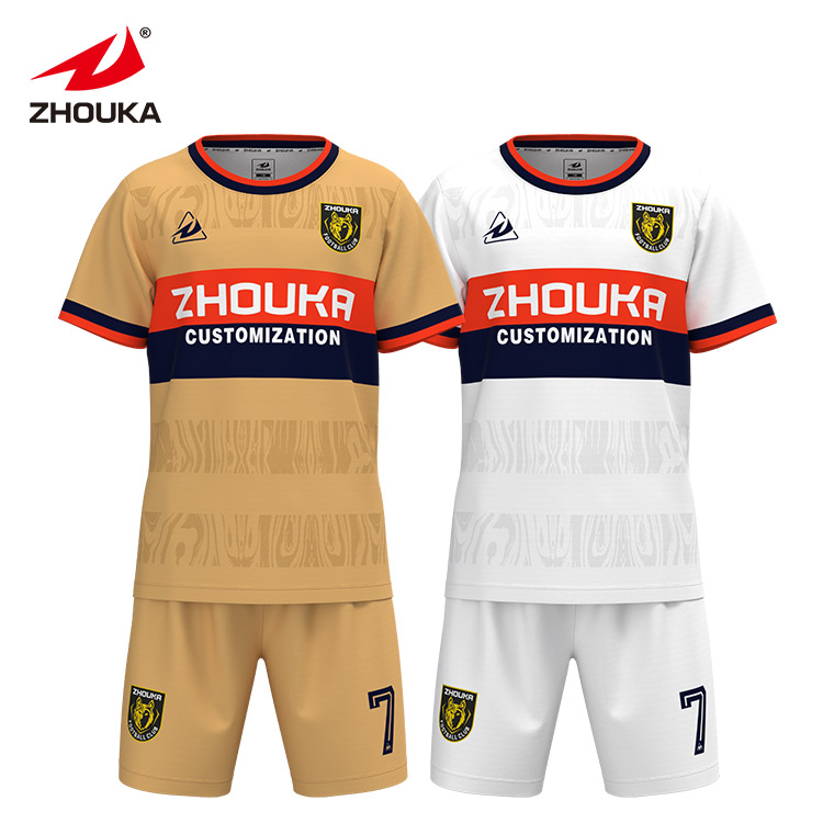 Retro Youth Boys Blank Toddler Kids Football Jersey Soccer S