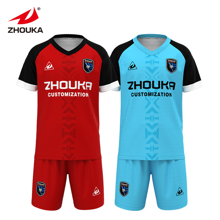 Custom Design Cheap New Jersey Soccer Sets Shirt Quick Dry Football Set for Kids Children Youth