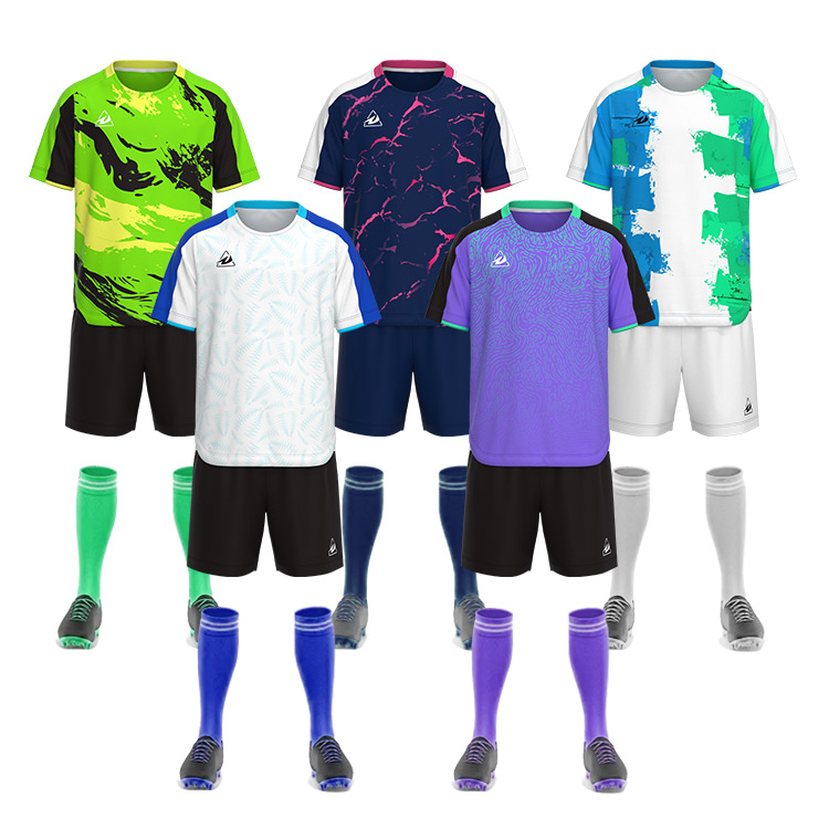 Custom Soccer Tshirt Kids Any Color Quicky Dry Football Jersey Wear Kids Football Training Clothes