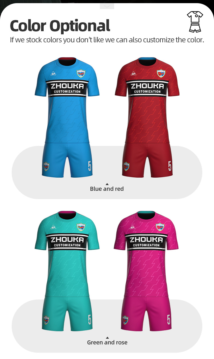 Zhouka Free Design Complete Set of Football Jersey Men Soccer Uniform Breathable Men Football Shirt@详情10.jpg