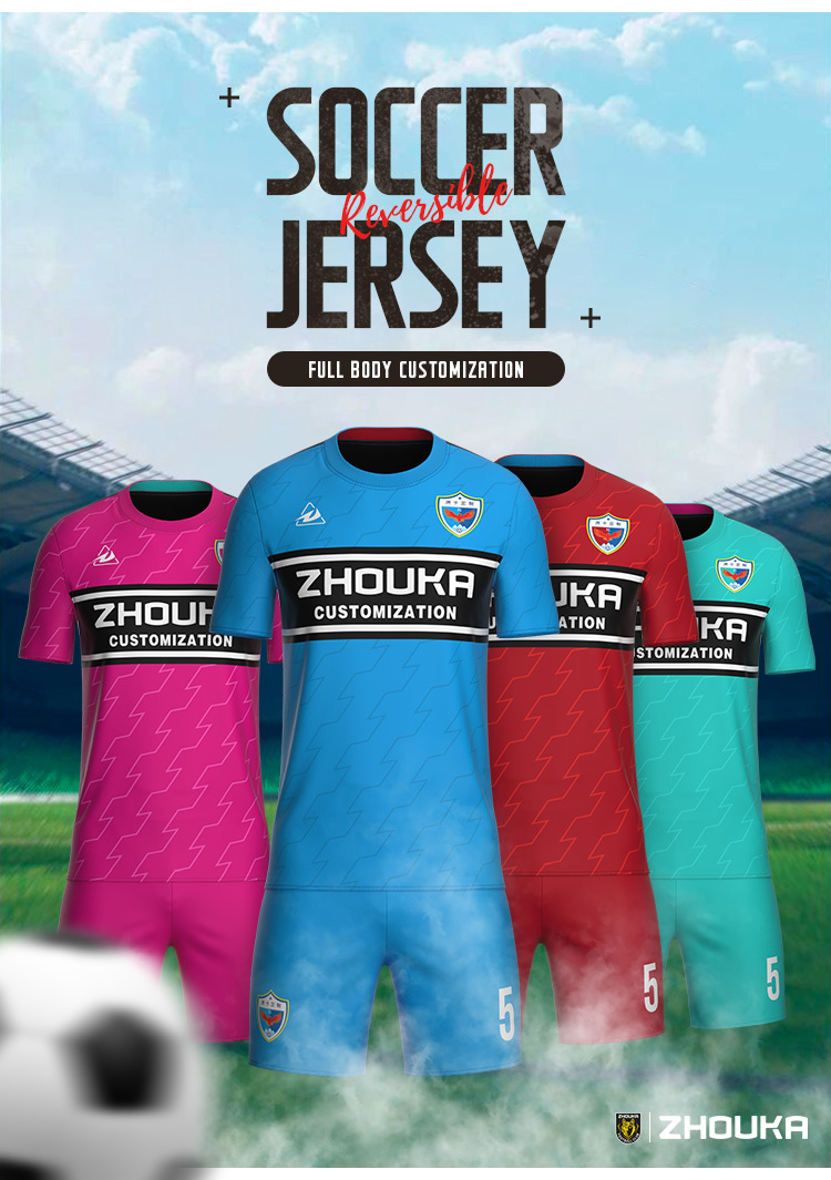 Zhouka Free Design Complete Set of Football Jersey Men Soccer Uniform Breathable Men Football Shirt@详情4.jpg