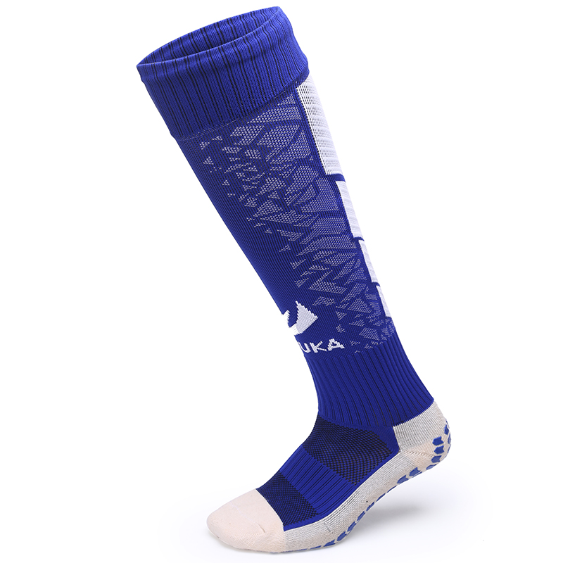 High Quality Embroidery Football Socks Sublimation Print Soccer Sport Anti slip Grip Football Long Socks for Men