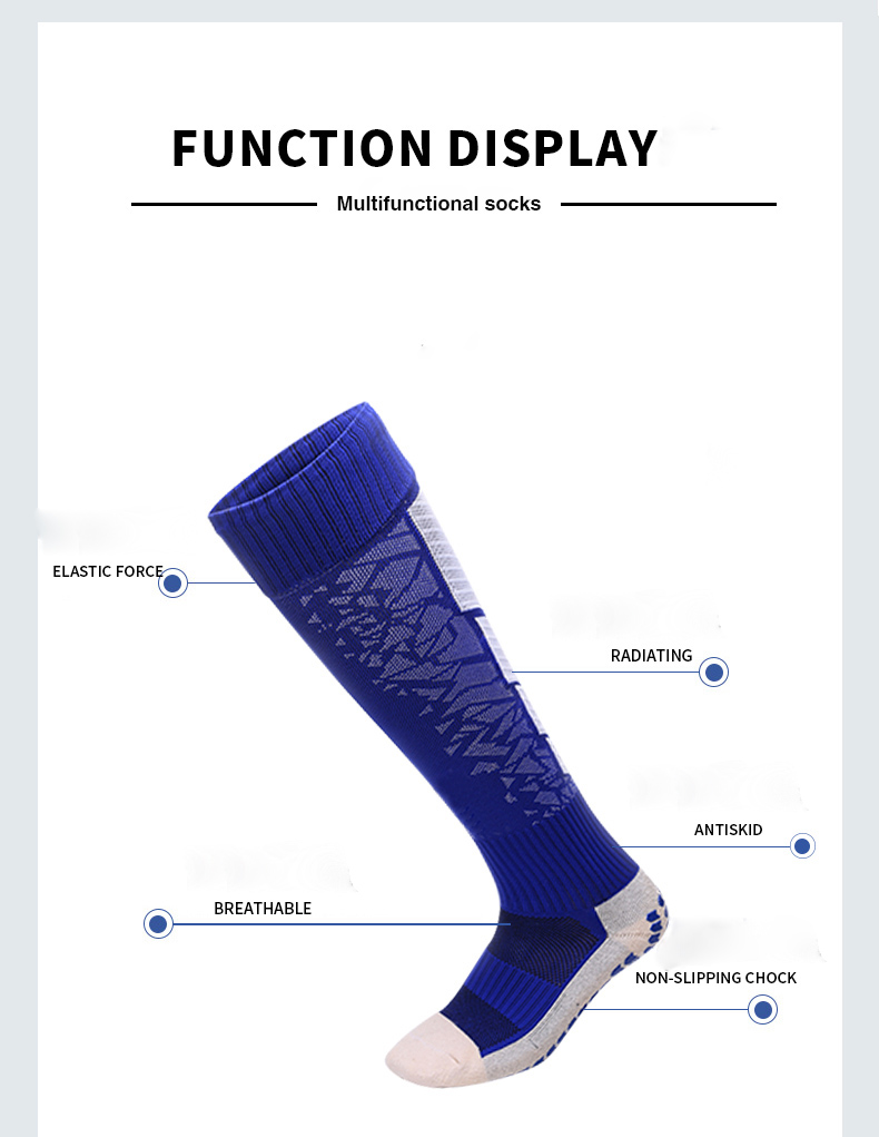 White Thin Cotton Football Socks,men Soccer Cotton Socks,striped Football Socks@详情10.jpg