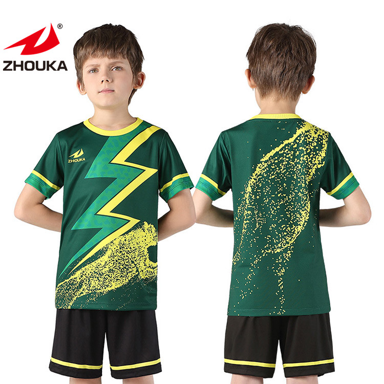 Custom Professional Kids Soccer Jerseys Sets Uniforms Cheap
