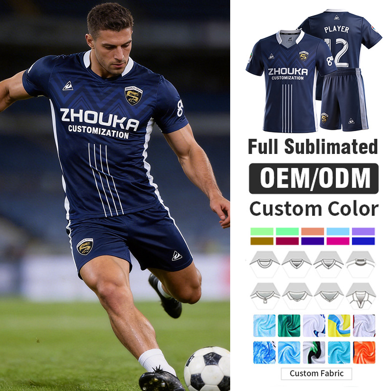 OEM Custom Sublimation Soccer Jersey Sports Team Uniform Set