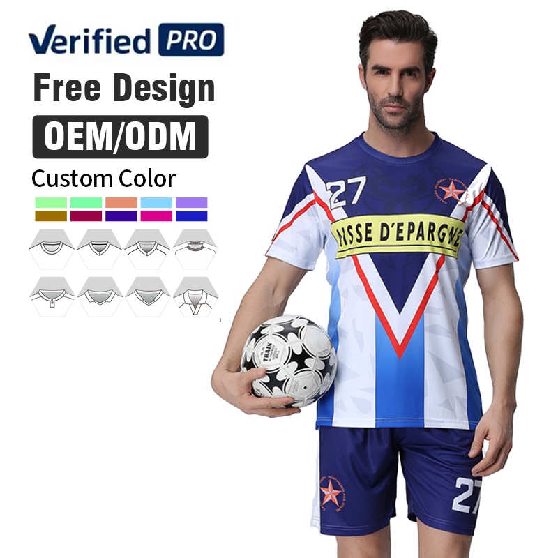 OEM Custom Professional Men's Soccer Uniform Full Set Custom