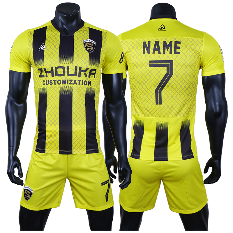 High Quality Custom Men's Soccer Jersey Set Comfortable Brea