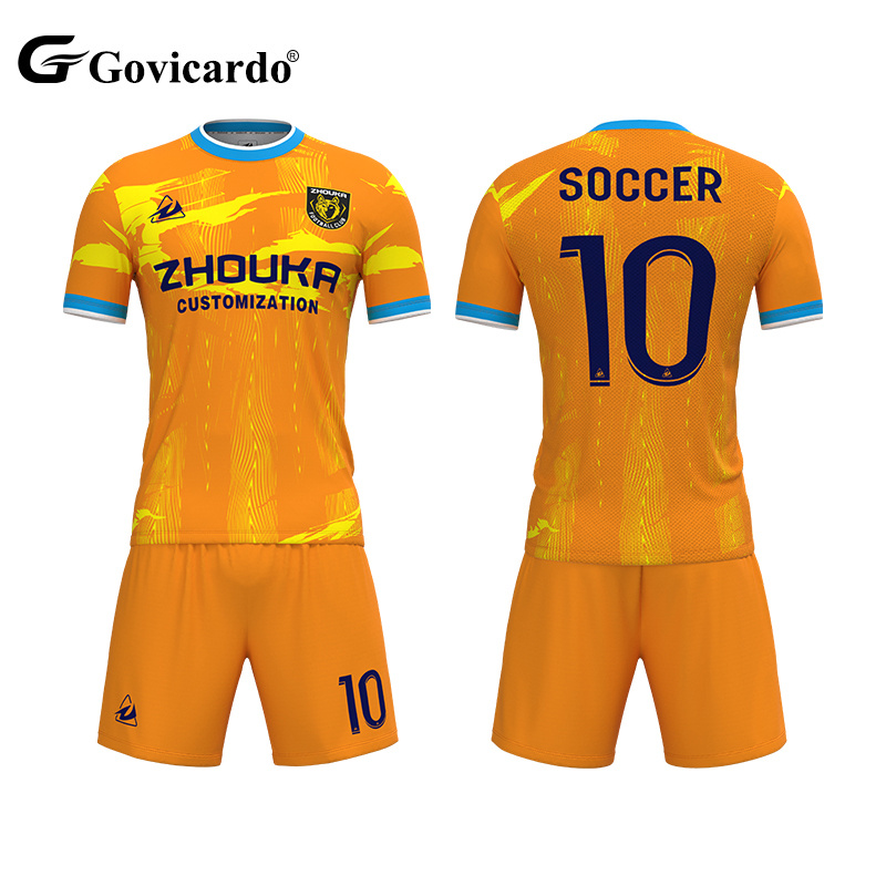 New Style Club Retro Soccer Wear Jersey Set Complete Training Uniforms Original Full Football Kits Breathable Sublimated Shirt