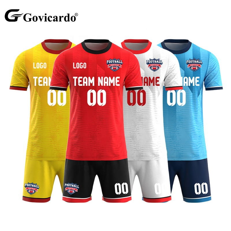 Polyester Breathable Sublimation Print Football Jersey Socce