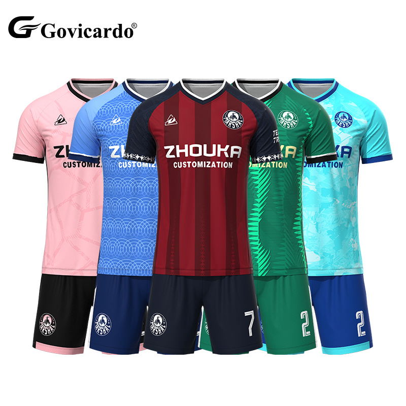 Customizable Men's Soccer Uniforms Latest Design Sublimation