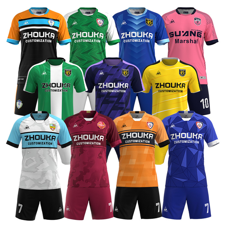 Custom Design Man Soccer Wear Set Lightweight Sports Soccer Uniform Breathable Equipaciones De Futbol Soccer Jersey
