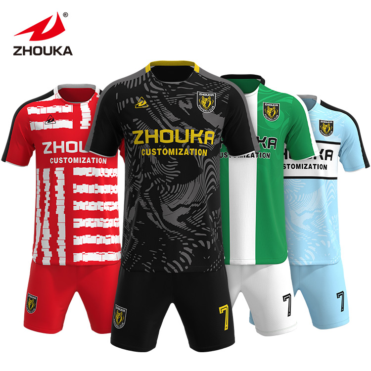 Custom Sport Football Jersey Breathable Football Uniforms Equipaciones De Ftbol Sublimation Men Soccer Jersey