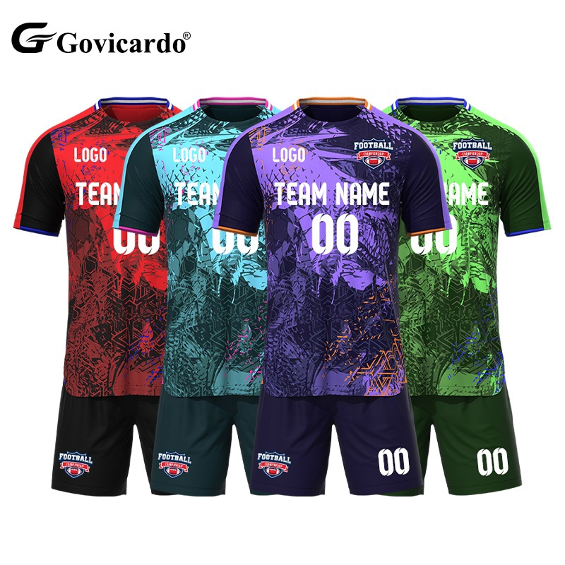 Custom Retro Classic Men's Soccer Jerseys Full Sublimation Printing Logo Football Jersey Sets Uniform Wear for Teams