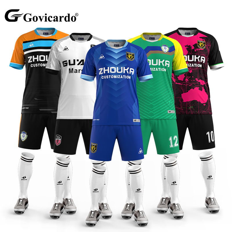 OEM Supply High Quality Custom Football Uniforms Set Soccer Jersey Player Version Custom High Quality Sublimated Soccer Wear