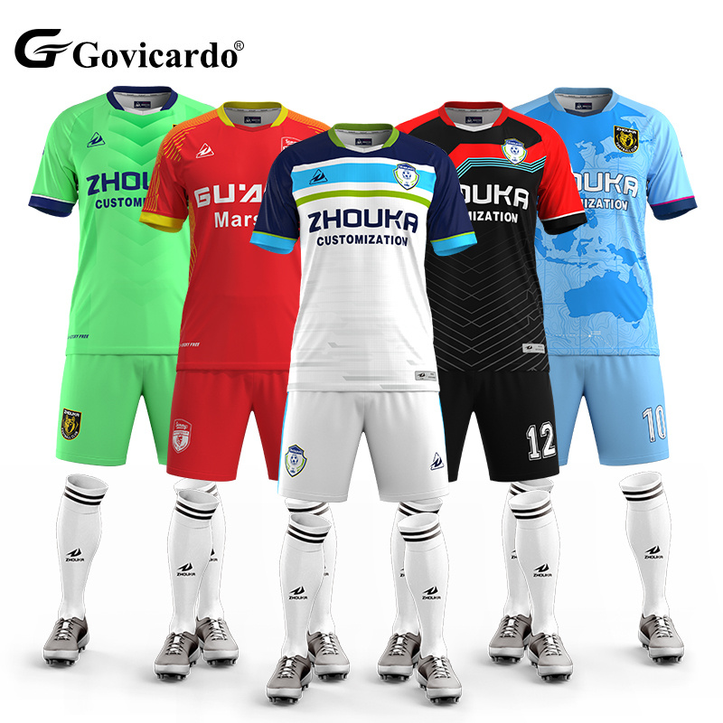 High Quality Soccer Jersey Manufacturer OEM Custom Design Football Uniforms Full Kits Sublimated Team Jerseys Soccer Wear Sets