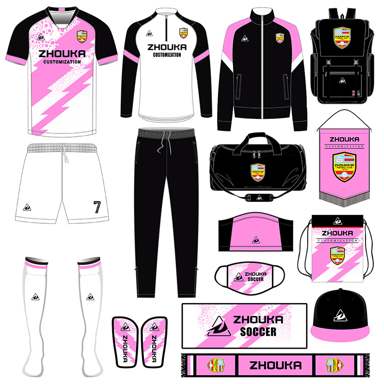 Custom Men's Football Jersey Set New Design Sublimated Soccer Training Uniform Automated Cutting Team Soccer Wear Kit