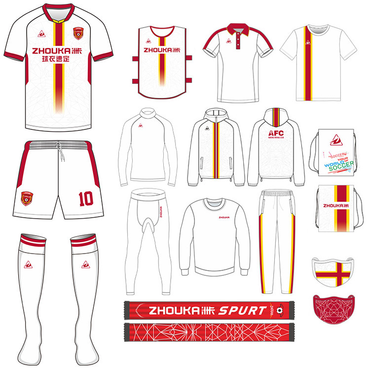 Custom Designed Men's Football Jerseys Kit Customized Sublim