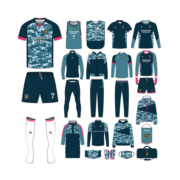 Govicardo Hygroscopic and Sweat Releasing Men Soccer Uniform Custom Soccer Sports Jersey Football Shirt Uniform Football Set