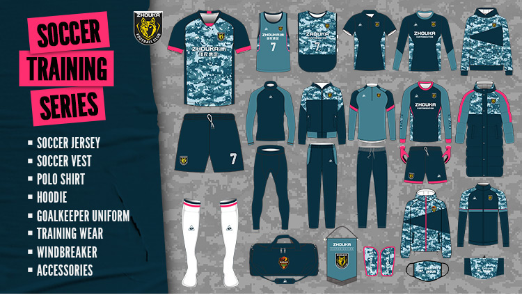 Zhouka Hygroscopic and Sweat Releasing Men Soccer Uniform Custom Soccer Sports Jersey Football Shirt Uniform Football Set@详情4.jpg