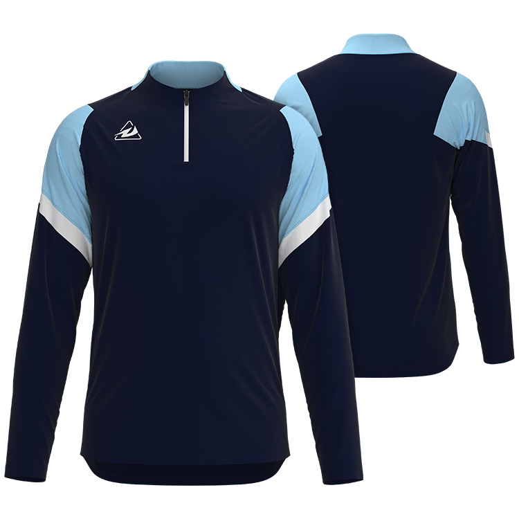 OEM Custom Design Men Football Training Sport Clothes Set Half Zip Long Sleve Soccer Training Suit for Autumn and Winter