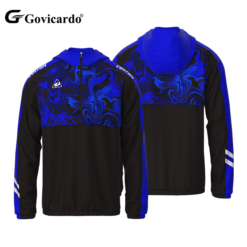 Custom Sublimation Printing Sport Windbreaker Quick Dry Football Tracksuit Manufacturer Designed for Soccer Players Soccer Wear