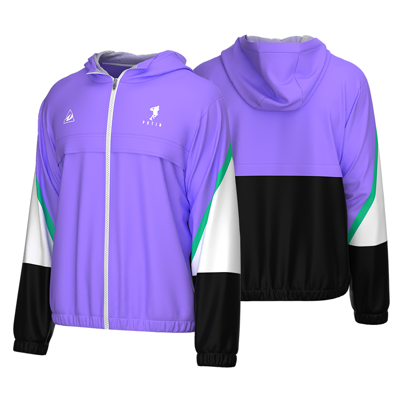 Wholesale Custom Hooded Full Zipper Men Soccer Windbreaker Jacket Sport Training Jogging Waterproof Football Tracksuit for Men