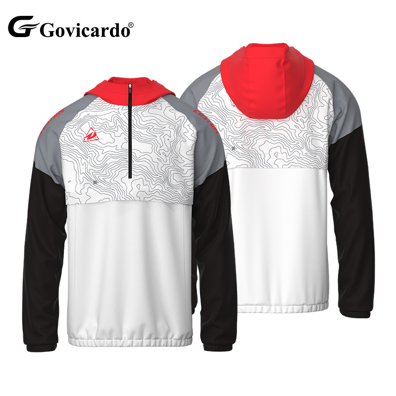 OEM Custom Windbreaker Jacket for Men Team Printing Logo Sublimation Lightweight Breathable Quick Dry Soccer Tracksuit Winter