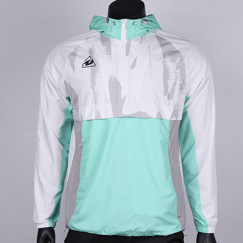 Custom Sublimation Pattern Lightweight Polyester Soccer Windbreaker Jacket Quick Dry Football Training Tracksuit Autumn Winter