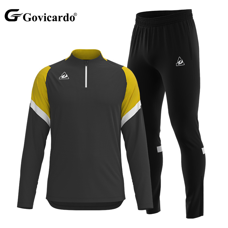 Custom Sublimation Soccer Football Training Tracksuit Sport Warm-up Jacket with Pants-OEM Service Set Style