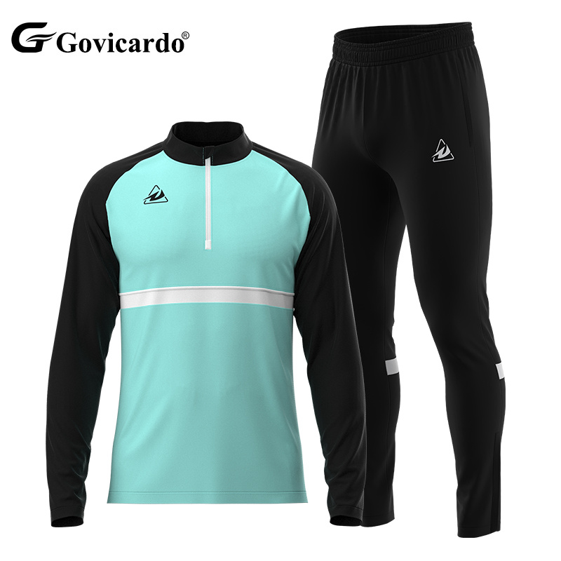Unisex Custom Soccer Tracksuit Set Lightweight Windbreaker Jacket Pants Elastic Automated Cutting Plus Size Sublimation Winter