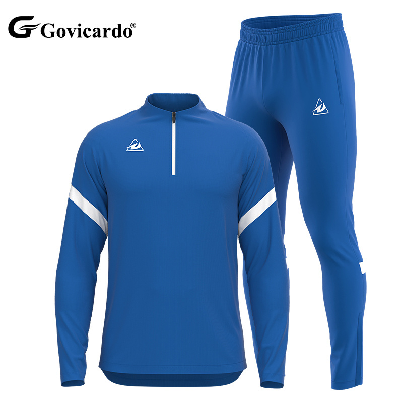 Autumn Running Gym Fitness Clothing 2pcs Sports Men's Sportswear Sets Custom Tracksuit High Quality Training Wear Soccer Jersey