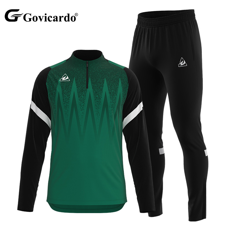 Men's Soccer Wear Set Jersey Club Team Tracksuits Cleats Training Football Jersey Suit including Pants Sports Necked Clothes