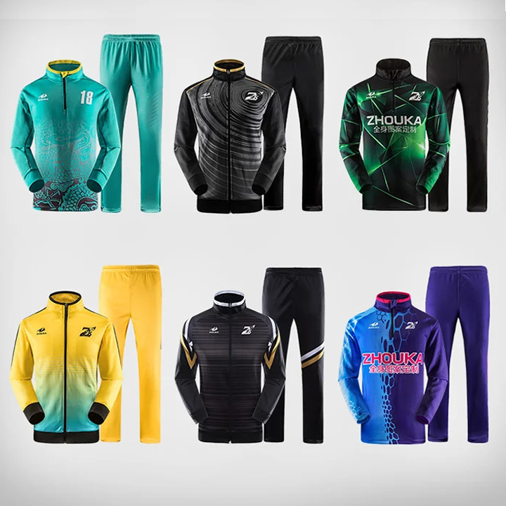 Custom Design Your Own Fitted Soccer Tracksuit Custom Mens Football Sports Tracksuit Soccer Training Tracksuits
