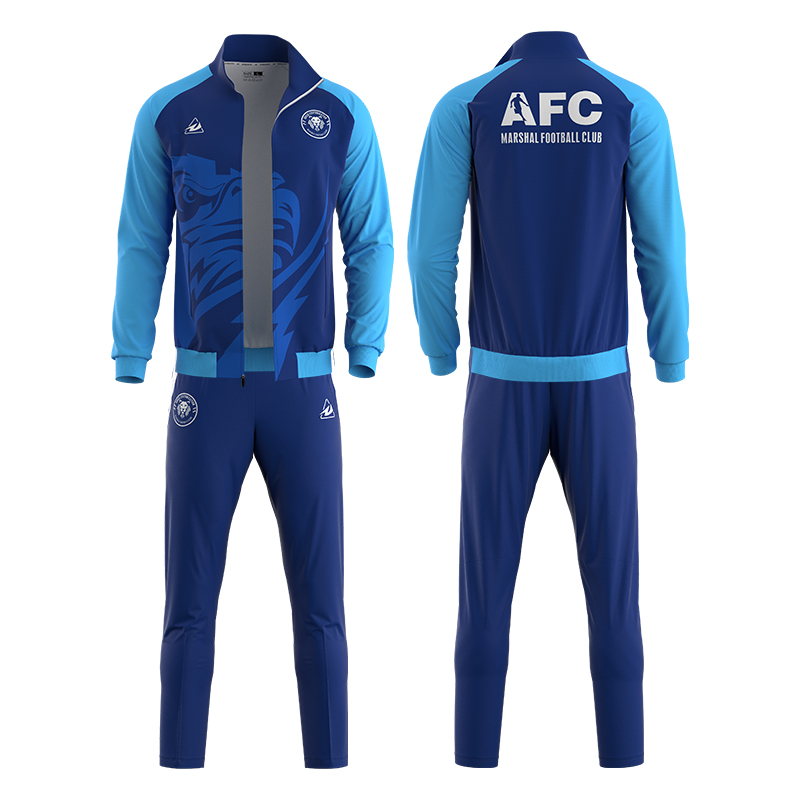 New Design Polyester Sportswear Football Tracksuit With All Soccer Training Jackets Kit Custom Football Club Jacket for Men