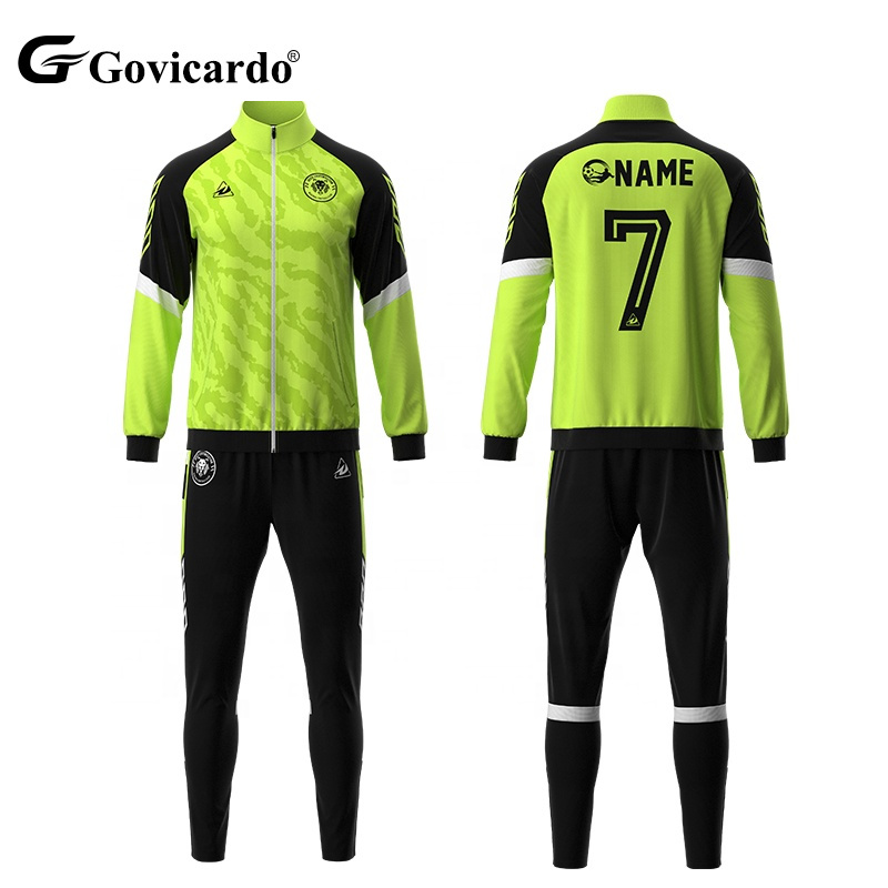 Customizable Warm Breathable Full Zip Windbreaker Jacket Factory's Logo Training Sport Jacket for Adults Soccer Wear Sets