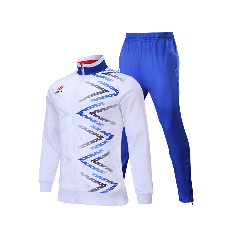 OEM Custom Made New Model Football Training Sets Breathable Soccer Jacket Pants Automated Cutting New Model Soccer Tracksuit