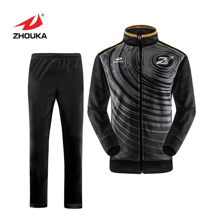 Team Mens Printed Stripe Custom Made logo Sport Uniform Tracksuits