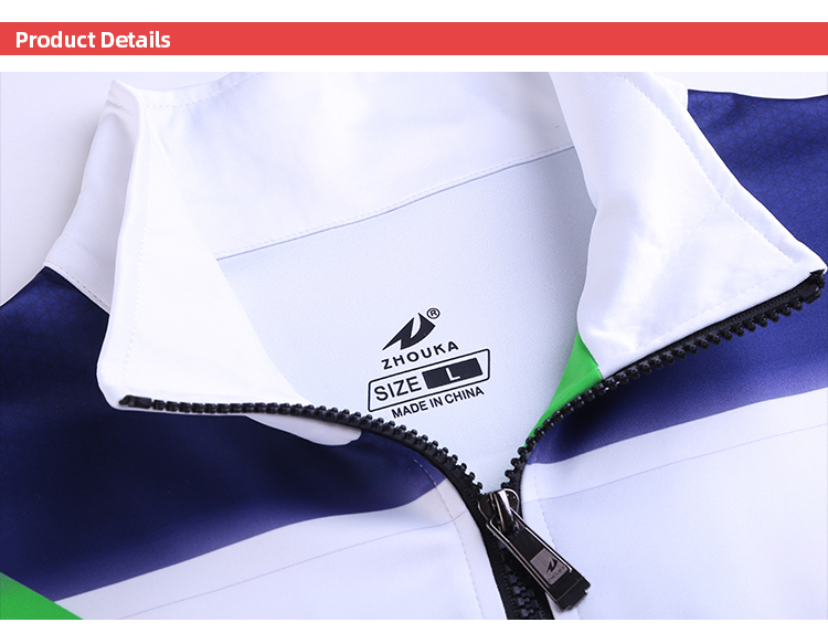 Wholesale Jogging Suit Green and Blue Uniform Sublimation Training Jogging Wear for Men@详情4.jpg