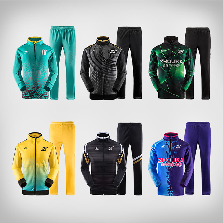 Wholesale Latest Design Your Own Fitted Soccer Tracksuit Custom Mens Plain Sports Tracksuit Soccer Training Tracksuits@详情1.jpg
