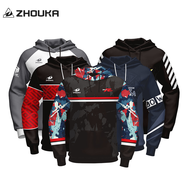 Men's High Quality Pullover Hoodie Winter Sweatshirt with Custom Print Patterns Digital Printing on Sublimation Fabric