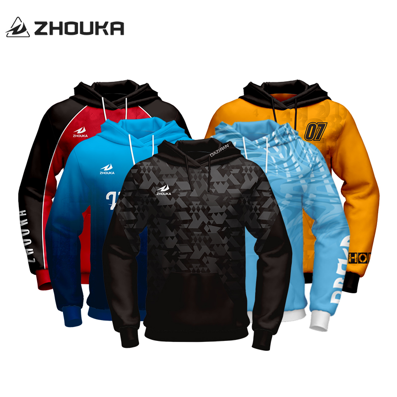 High Quality Custom Designed Men's Polyester Sublimation Hoodie Excellent Sports Style 3D Fleece Pullover Winter Print