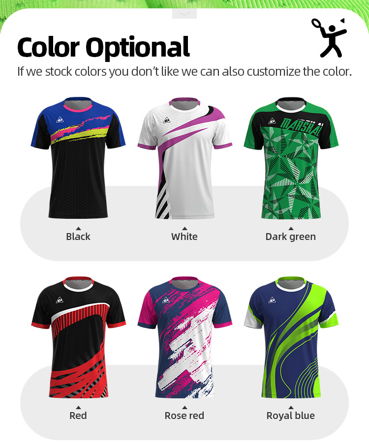 Free Design Custom Sport Wear Tennis Clothes Jersey t Shirts Clothes Men Tennis Clothes Uniform@详情6.jpg