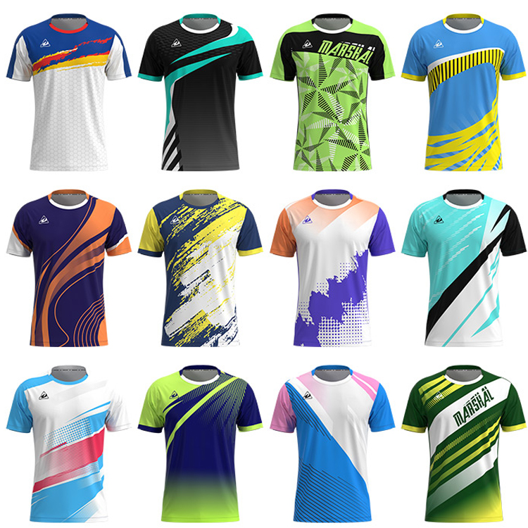 Custom Fashion Men Badminton Tshirts Clothes Jersey Set Desi